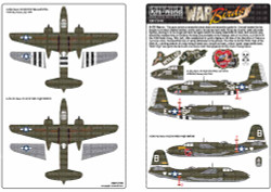 Kits World 172145 Aircraft Decals 1:72 Douglas A-20 Havocs. A-20G, Havoc 43-9224