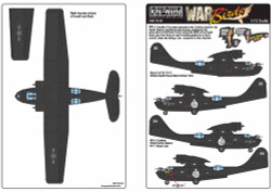 Kits World 172149 Aircraft Decals 1:72 Black Cat '30' VP-11, Riviere Sepik, Papu
