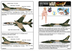 Kits World 172151 Aircraft Decals 1:72 REPUBLIC F-105D-RE-31 THUNDERCHIEF 62-436