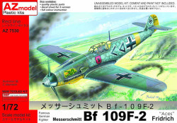 AZ Model 7530 Messerschmitt Bf-109F-2 'Aces' NEW MOULD 1:72 Plastic Model Kit