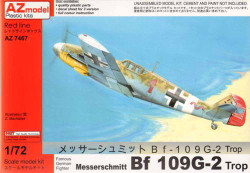 AZ Model 74067 Messerschmitt Bf-109G-2 Tropical 1:72 Plastic Model Aircraft Kit