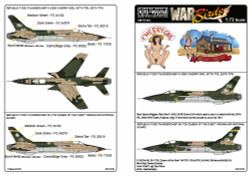 Kits World 172152 Aircraft Decals 1:72 REPUBLIC F105D THUNDERCHIEF 61-0069 CHERR