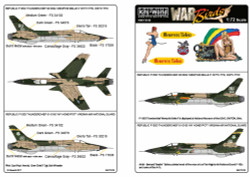 Kits World 172153 Aircraft Decals 1:72 REPUBLIC F105D THUNDERCHIEF 60-0504 MEMPH