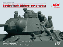 ICM 35640 Russian/Soviet Tank Riders (1943-1945) 1:35 Military Vehicle Model Kit