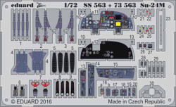 Eduard SS563 Etched Aircraft Detailling Set 1:72 Sukhoi Su-24M Fencer-D