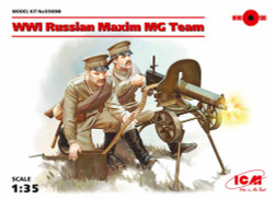 ICM 35698 WWI Soviet Maxim MG Team (2 figures) 1:35 Model Kit Figure