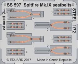 Eduard SS597 Etched Aircraft Detailling Set 1:72 Supermarine Spitfire Mk.IXC/Mk.