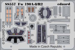 Eduard SS557 Etched Aircraft Detailling Set 1:72 Focke-Wulf Fw-190A-8/R2 Weekend