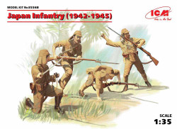 ICM 35568 Japanese Infantry (1942-1945) (WWII) (4 figures) 1:35 Figure Model Kit