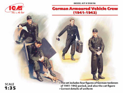 ICM 35614 German Armoured Vehicle Crew  1:35 Figure Model Kit