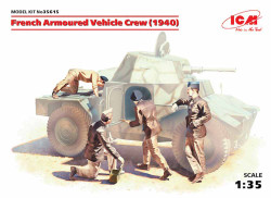 ICM 35615 French Armoured Vehicle Crew (1940) (4 figures) 1:35 Model Kit Figure