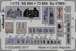 Eduard SS604 Etched Aircraft Detailling Set 1:72 Sukhoi Su-17M3