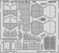 Eduard 49873 Etched Aircraft Detailling Set 1:48 Hawker Sea Hurricane Mk.IB