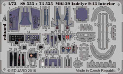 Eduard 73555 Etched Aircraft Detailling Set 1:72 Mikoyan MiG-29 Izdelye 9-13