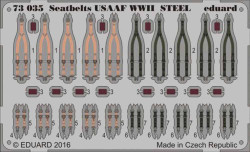 Eduard 73035 Etched Aircraft Detailling Set 1:72 seatbelts USAAF WWII Steel