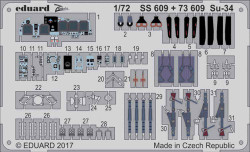 Eduard 73609 Etched Aircraft Detailling Set 1:72 Sukhoi Su-34