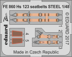 Eduard FE860 Etched Aircraft Detailling Set 1:48 Henschel Hs-123A-1/Hs-123B-1 se