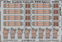 Eduard 49095 Etched Aircraft Detailling Set 1:48 seatbelts Luftwaffe WWII fighte