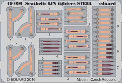 Eduard 49099 Etched Aircraft Detailling Set 1:48 seatbelts IJN fighters Steel