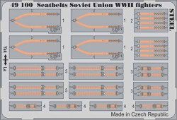 Eduard 49100 Etched Aircraft Detailling Set 1:48 seatbelts Soviet Union WWII fig