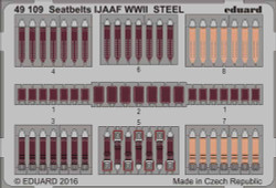 Eduard 49109 Etched Aircraft Detailling Set 1:48 seatbelts IJAAF WWII Steel