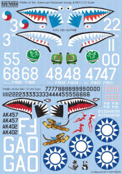Kits World 132030 Aircraft Decals 1:32 Re-printed! Curtiss P-40B Tomahawks of th