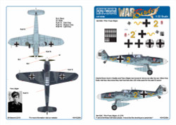 Kits World 132084 Aircraft Decals 1:32 Messerschmitt Bf-109G-6 JG/27/6 Pilot Fra