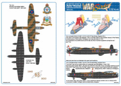 Kits World 132138 Aircraft Decals 1:32 Avro Lancaster B Mk.VII, NX611, LE-C/H DX