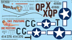 Kits World 148177 Aircraft Decals 1:48 North-American P-51D Mustang 44-11661 QP-