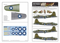 Kits World 172182 Aircraft Decals 1:72 Boeing B-17E 41-2440 USAAF 13th AF 5th BG