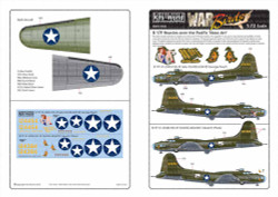 Kits World 172183 Aircraft Decals 1:72 Boeing B-17F 41-24454 5th AF later 43rd B