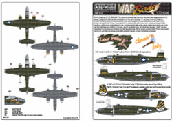 Kits World 172191 Aircraft Decals 1:72 North-American B-25D Mitchell 1:72 Scale