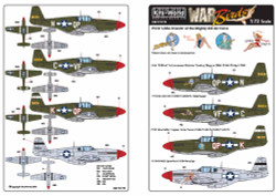 Kits World 172178 Aircraft Decals 1:72 North-American P-51B Mustang 43-6636 QP-N
