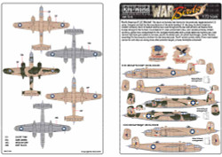 Kits World 172193 Aircraft Decals 1:72 North-American B-25C Mitchell 1:72 Scale
