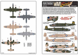 Kits World 172194 Aircraft Decals 1:72 North-American B-25C Mitchell 1:72 Scale