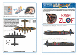 Kits World 132135 Aircraft Decals 1:32 Avro Lancaster Bomber 'B' Mk.I -427 (Lion