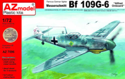 AZ Model 7596 Messerschmitt Bf-109G-6 'Alfred on-board' 1:72 Plastic Model Kit