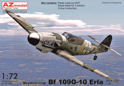 AZ Model 7611 Messerschmitt Bf-109G-10 1:72 Plastic Model Aircraft Kit
