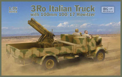 IBG Models 35053 3Ro Italian Truck with 100mm Howitzer 1:35 Military Model Kit