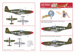 Kits World 148183 Aircraft Decals 1:48 North-American P-51B Mustang 43-6636 QP-N