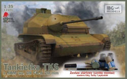 IBG Models E3501 Tankietka TKS z NKM wz. 38 FK-A 20mm 1:35 Military Model Kit