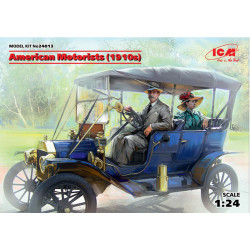 ICM 24013 American Motorists (1910s) 1:24 Figure Model Kit