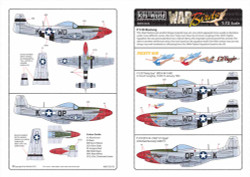 Kits World 172170 Aircraft Decals 1:72 North-American P-51D Mustang 'Feisty Sue'