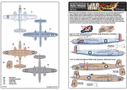 Kits World 172190 Aircraft Decals 1:72 North-American B-25C Mitchell 1:72 Scale