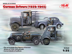 ICM 35642 German Drivers (1939-1945 WWII) (4 figures) 1:35 Figure Model Kit