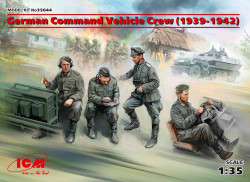 ICM 35644 German Command Vehicle Crew 1939-1942 4 figures 1:35 Figure Model Kit