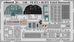 Eduard FE973 Etched Aircraft Detailling Set 1:48 Ilyushin Il-2m3 Stormovik