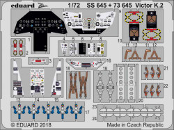Eduard SS645 Etched Aircraft Detailling Set 1:72 Handley-Page Victor K.2
