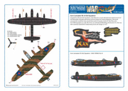 Kits World 132140 Aircraft Decals 1:32 Avro Lancaster Bomber 'B' MkI - 434 Sqaud