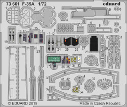 Eduard 73661 Etched Aircraft Detailling Set 1:72 Lockheed-Martin F-35A